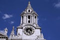 Clock tower of St Paul's Cathedral in London, England Royalty Free Stock Photo